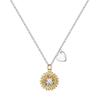 S925 Silver Versatile Necklace for Women, Elegant Sunflower Pendant, Gold-Plated Clavicle Chain