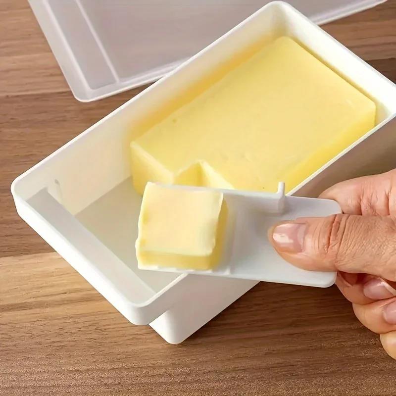 Butter Cheese Storage Box Butter Cutter Box With Lid And Countertop Butter Keeper For Refrigerator Kitchen 1
