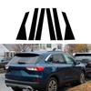For Ford Escape 2013 2014 2015-2022 2023 Glossy Piano Black Car Door Window Pillar Center Post Trim Stickers Auto Styling