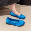 French Bow Round Toe Ballet Single Shoes Women Xia Xiaolu Shoes Gentle Wind Slip-on Flats