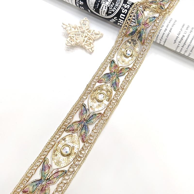 1 Yards DIY Materials Neckline Embellishment Ribbon Gorgeous Lace Embroidery Multi-Function Various Styles