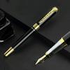Luxury High-quality Black Metal Business Fountain Pen, Daily Writing Signature Pen