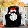 Christmas Santa Claus Theme Printed Blanket - Perfect for Couch, Bed, Travel & Outdoor Use | Machine Washable, Cozy & Durable.