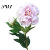 Artificial Flower 1Pc Realistic Easy Care 2-head No Fade Peony Fake for Wedding Faux