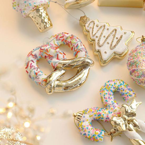 Рождественское подвесное украшение Блестящий ангел Санта-Клаус Орнамент Легкое рождественское украшение с петлей для подвешивания для украшения рождественской елки, двери, каминной полки