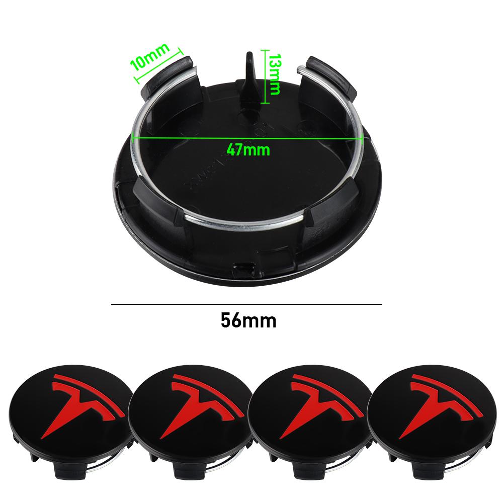 AKZ1 56mm 180mm Car Wheel Center Hub Cap Sticker Logo Cover Accessories For Tesla Model 3 Model Y Model S Model X Cybertruck Coil WYE