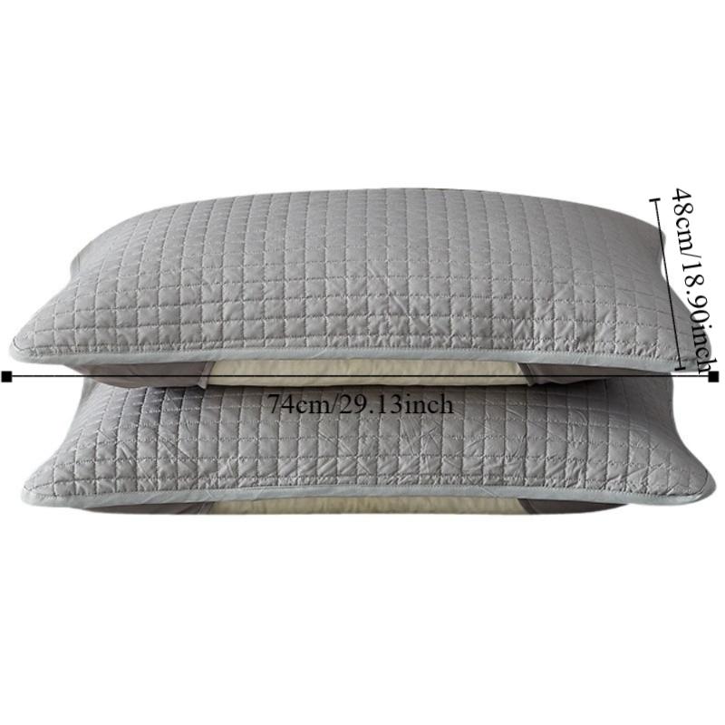 2PCS Sweatproof Dust Proof Pillow Cases Stain Prevention Pillow Towel Pillows Isolation Layer Hotel