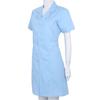 Женское и взрослое однотонное платье-рубашка с короткими рукавами, платье-рубашка для медсестры в больнице, униформа, платье