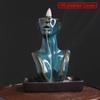 Ceramic Flowback Incense Stove Artistic Conception Waterfall Decoration Incense Stove Handicrafts Yoga Incense