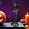 Witch Statue Desktop Ornament Creative Collection Sculpture Halloween Decoration for Home Bookshelf