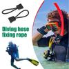 2Pcs Replacement Diving Hose Clip Fixing Bungee Snorkel Attachment Rope  For Diver