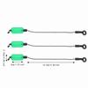 3PCS Iron Fishing Alarm Chain 3 Colors Fishing Alarm Hanger Bite Indicator Alerter  Outdoor Use