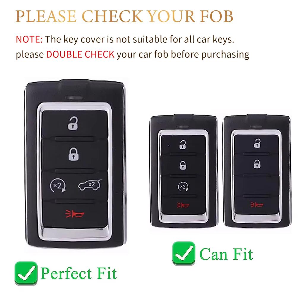 Metal Leather Car Remote Key Case Cover Shell For Jeep Grand Cherokee Wagoneer Obsidian II 2021 2022 2023 Keychain Accessories ALZ1
