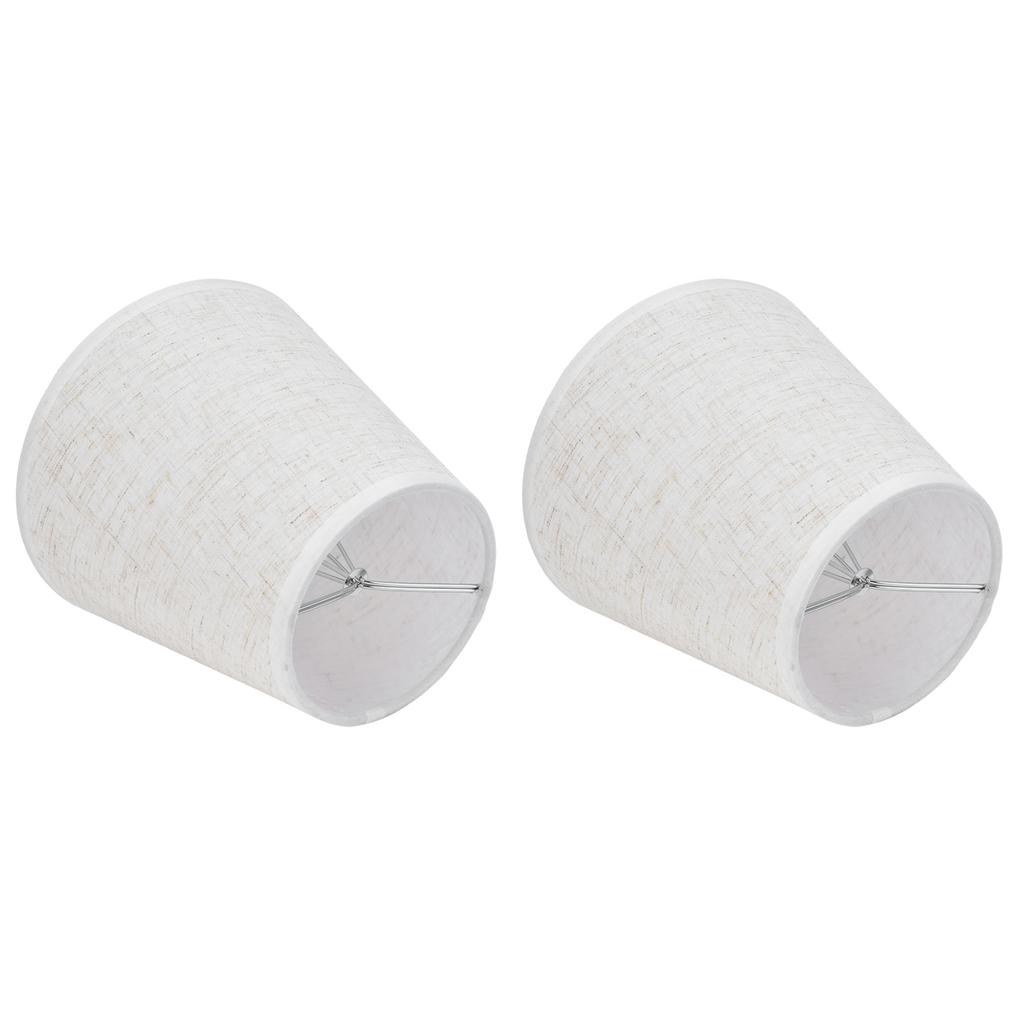 2 шт. абажур для настольной лампы, тканевый зажим на абажуре для E14, винтовой подсвечник, лампа, люстра