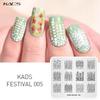 Festival 005 Nail Stamping Template Lovely Flower Plant Nail Art Stamp Image Plate Tool