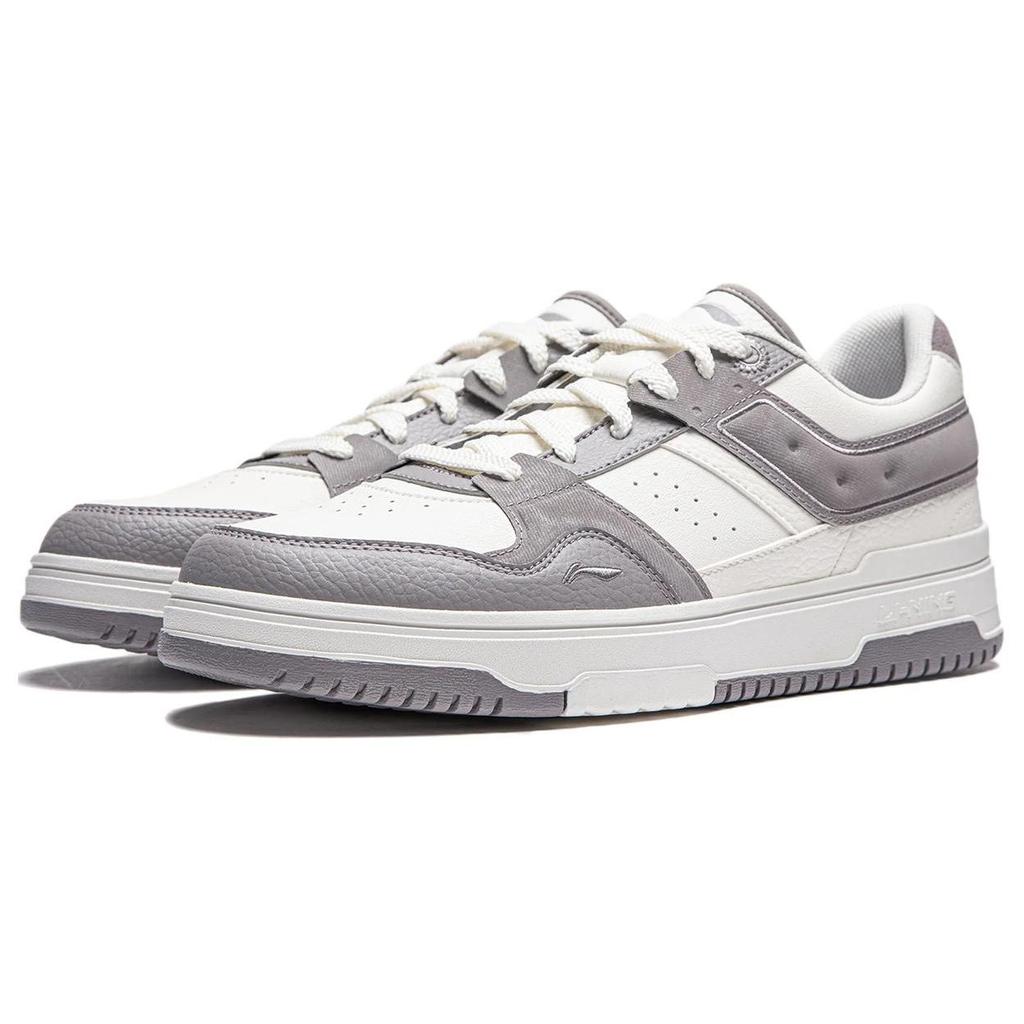 Li Ning Tian Ji 2.0 Trendy Versatile Fashion Patchwork Thick Sole Height Increasing Shock Absorbing Wear Resistant Low Top Skate Shoes AGCU193-3