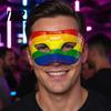 Durable Hard Plastic Masque Mardi Gras for Men Women, Colorful Rainbow Masquerade Carnival Venetian Prom Party, Carnival, Halloween Cosplay