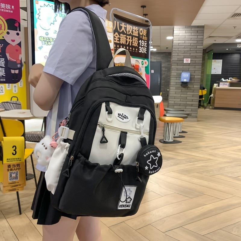 Новый модный милый рюкзак для девочки, школьный рюкзак, женский, звезда, для девочки-подростка, для старшеклассницы, большой вместимости