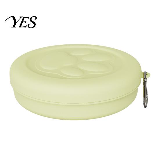 Clip-on Dog Bowl Treat Pouch, with Metal Carabiner, Puppy Holder, Sealed Pet Snack Container Food Lid for Travel Walking Training Trips Lightweight