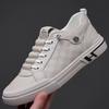 2025 Spring and Autumn New Men's Daily Casual Leather Shoes Men's Leather Breathable Little White Shoes Versatile Board Shoes Trendy Shoes 0311