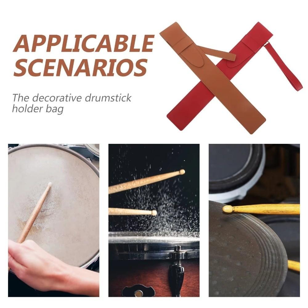 Portable Drum Stick Sleeve Waterproof Drumsticks Pouch Practical Drumsticks Case Drum Accessories
