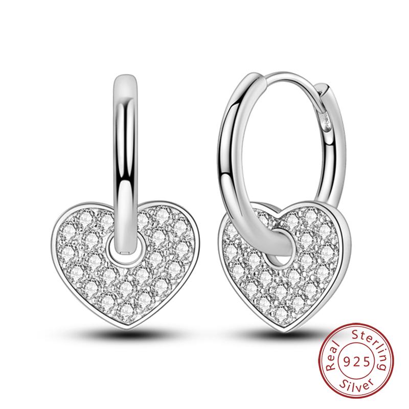 Серьги-тюльпаны из стерлингового серебра 925 пробы для женщин, двойные серьги-кольца в виде бабочки из кубического циркония, изящные помолвочные украшения