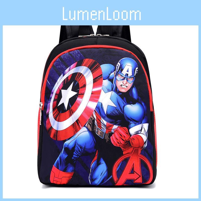Toddler Boys Cartoon Backpack Trendy Superhero Design Ages 2-5 Durable Nylon