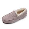 Женская зимняя повседневная обувь, новые мокасины, мягкие плоские нескользящие мокасины 2024 года, модные удобные теплые плюшевые туфли без застежек из хлопка для женщин