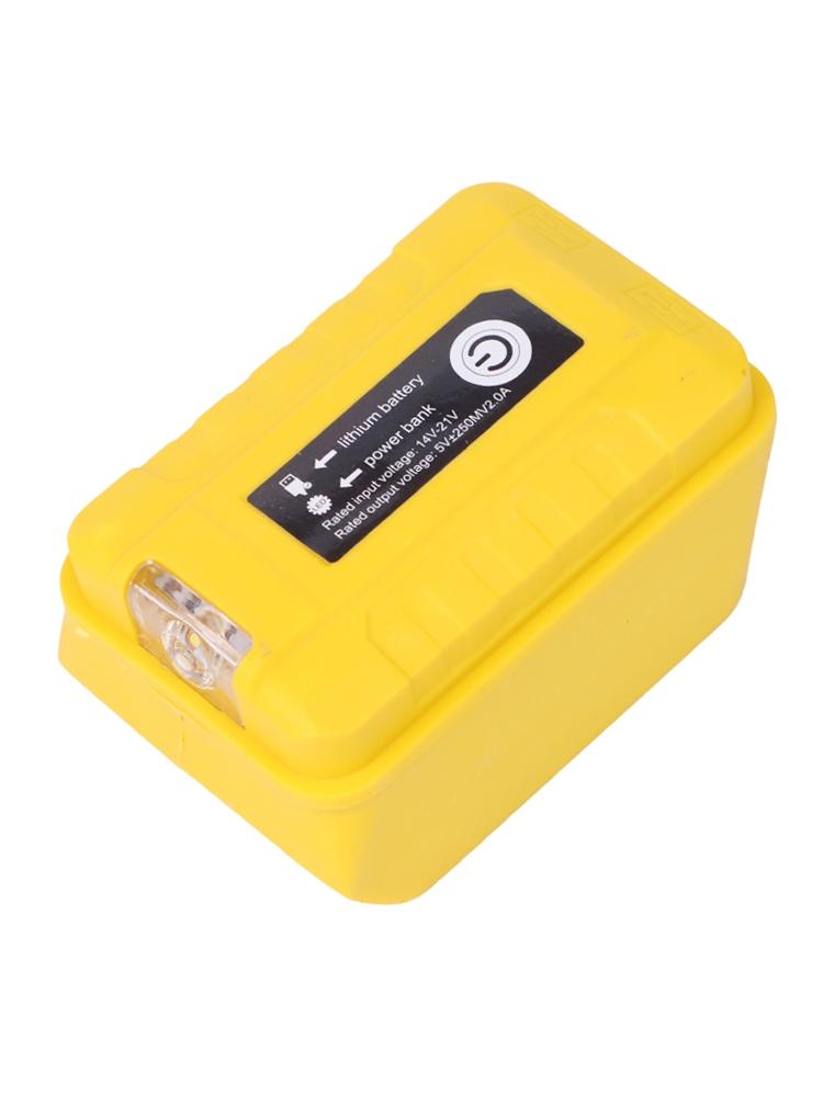 Dual USB Battery Adapter for Dewalt For DCB203 For DCB200 with LED Indicator