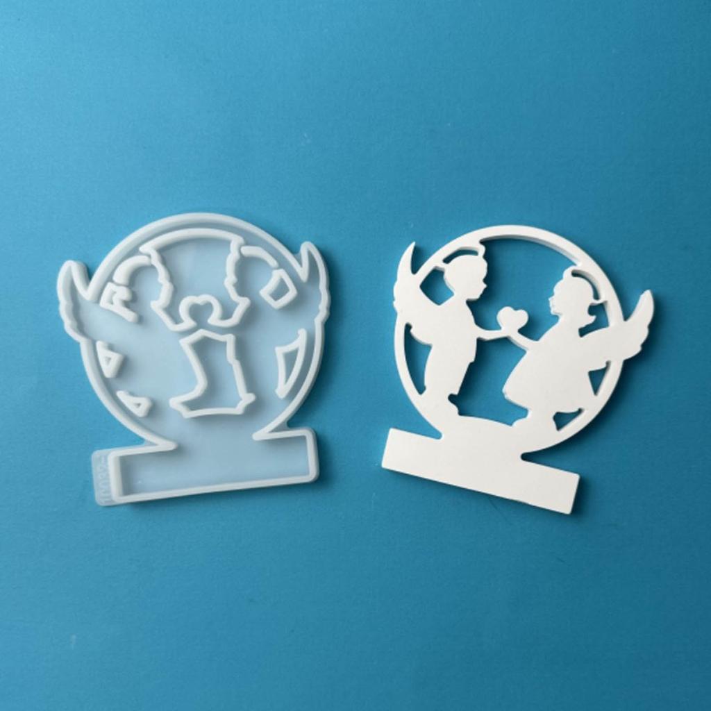 Формы подсвечников-ангелов с основанием для изготовления подсвечников, подставок для чайных свечей, гипсовых украшений, художественных поделок