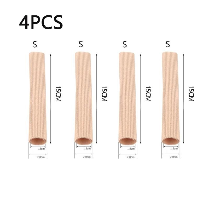 1/2/4 шт. Силиконовый чехол Разрезная ткань Разделитель пальцев ног Распорка Трубка Рукав Накладки Вальгусный корректор Защита молоткообразного пальца Уход за пальцами ног