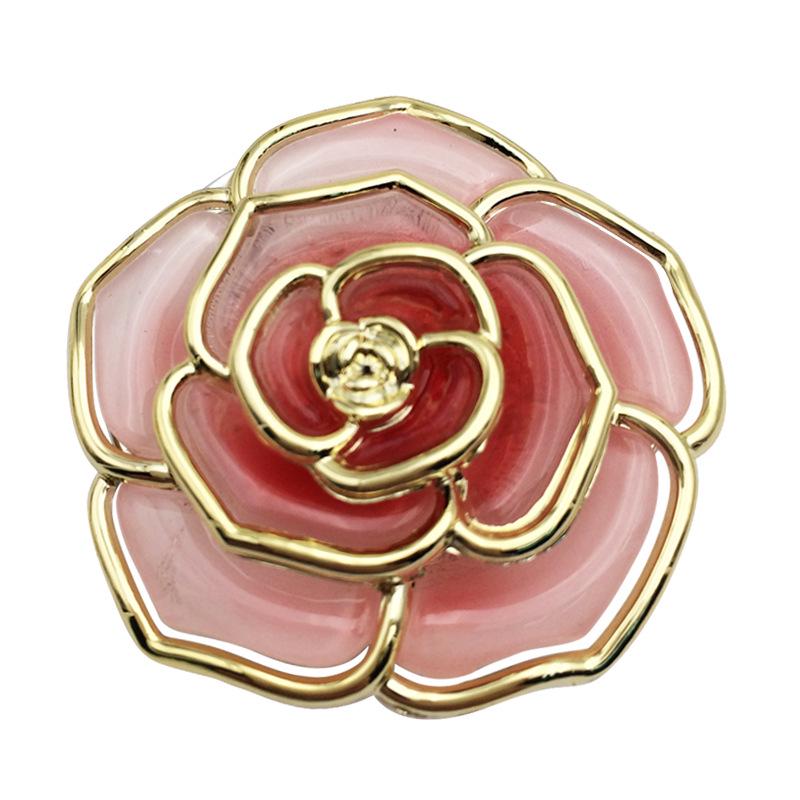 Foldable Rose Flower Handbag Hanger: Metal & Plastic Hook for Table Edge and Christmas Stocking.