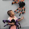 Spider 30/75/125cm Large Plush Puppet 1pc Spider Kids Halloween Decoration KTY