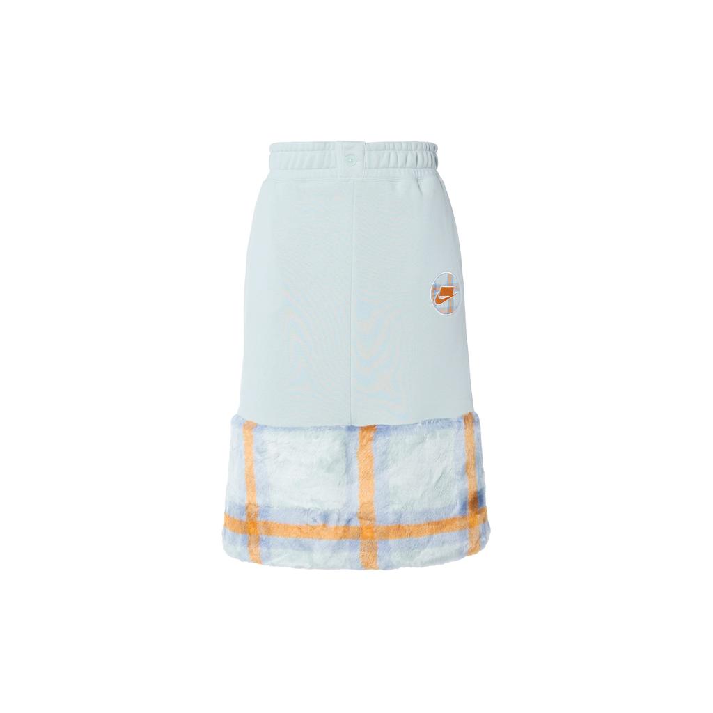 Nike Спортивная одежда Nsw Fun Plaid Splicing Knitted Midi Skirt Women Skirts Green DD4536-013