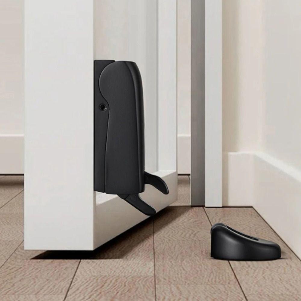 Metal Accessories Silent Door Stop Space Saving Wall Mount Stopper Bathroom