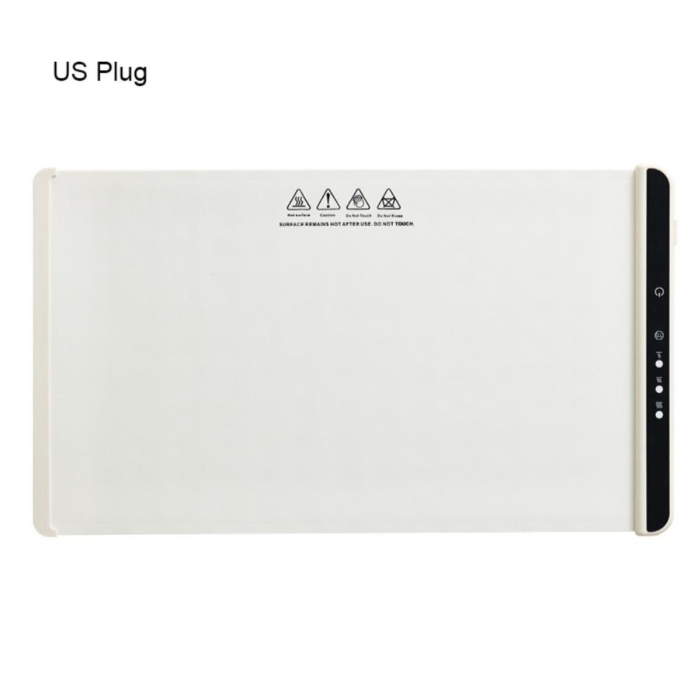 Нескользящий коврик для подогрева пищи с регулируемой температурой, электрический нагревательный поднос, бытовая столовая