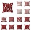 Рождественский Лось, Рождественская тема, принт, чехол для подушки, украшение для дома, гостиной, дивана, квадратная подушка, наволочка