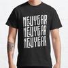 Men Fashion Casual Short Sleeves New Year Typography Tops Aesthetic Vintage Oversized T-shirts
