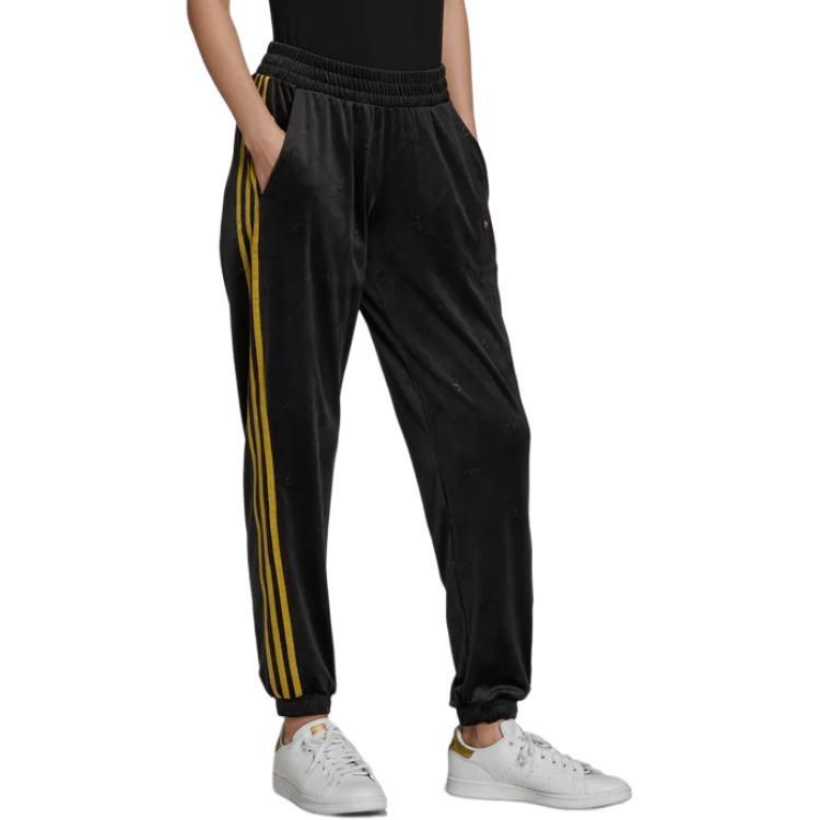 (WMNS) adidas Originals Velvet Track Pants 'Black' Women's H18023