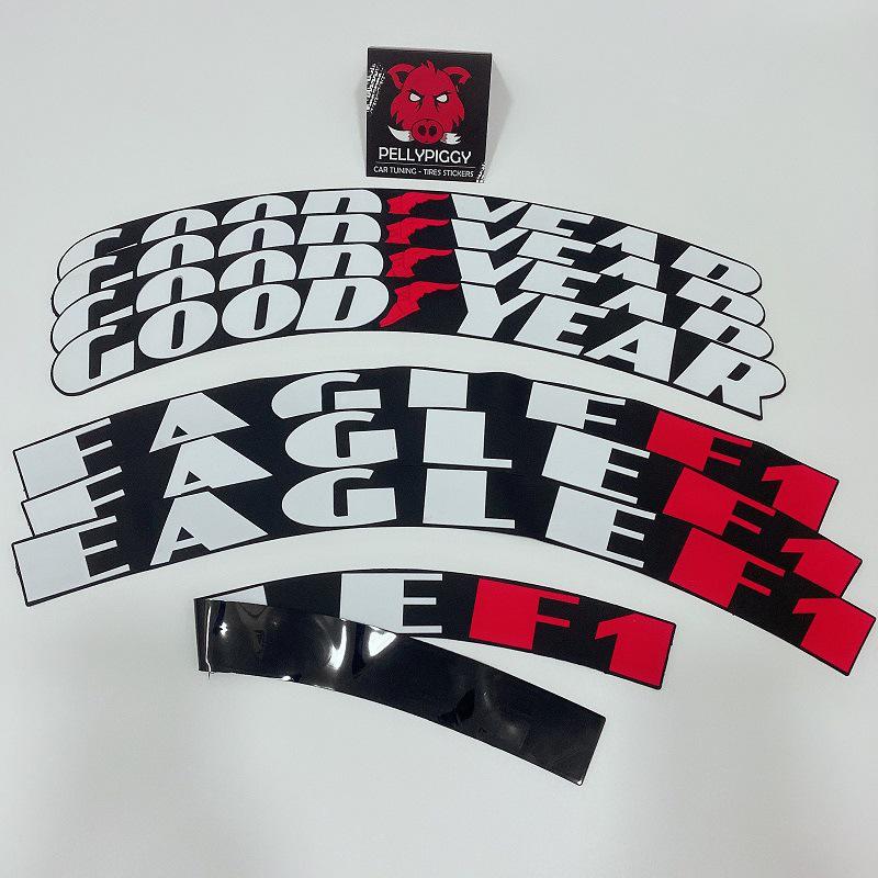 Цельная светоотражающая 3D ПВХ наклейка с буквами для шин - Персонализированная модификация автомобиля