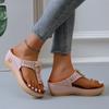 Summer Women's Slippers Platform Slippers Plus Size Wedges Sandals