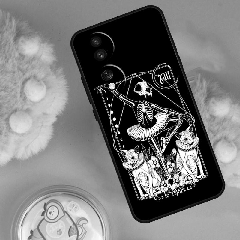 Чехол-кошелек Таро Смерть для Honor 70 90 50 Lite X9c X8a X8b X9b X9a X8 X9 Honor 200 Lite Magic 5 6 7 Pro