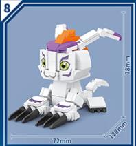 Digital Monster Model Building Blocks Brick Kit Digimon Adventure Agumon Garudamon Metal Greymon Figure Set Cartoon Toy Kid Gift