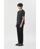 BRENTWOOD [Very Comfortable] Seersack Round Neck T-Shirt Brtam26951Gyx