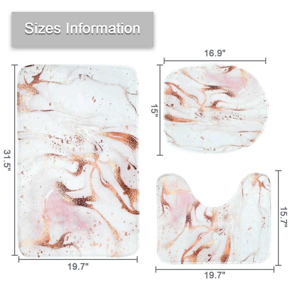 Горячий Мрамор Набор Занавесок для Душа Креативное Искусство Акварельными Чернилами Геометрический Современный Декор для Ванной Комнаты Коврик для Пола Коврики для Ванной Крышка для Унитаза