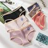 New Women Printed Underwear Women's Pure Cotton Crotch Mid-waist Briefs L-2XL