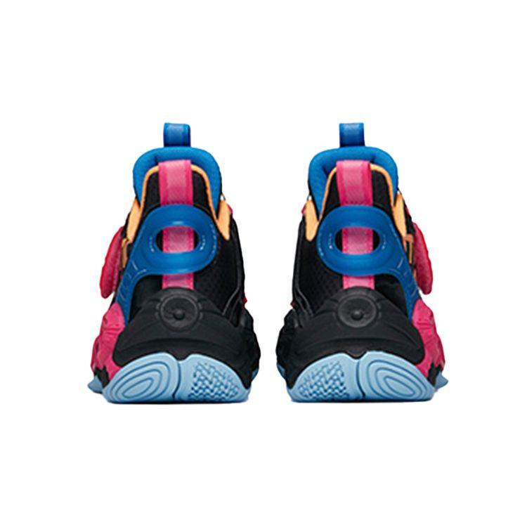 Anta Баскетбольные кроссовки Kids Irregular 2 Mid Детские баскетбольные кроссовки Black Blue Pink 312231115-10