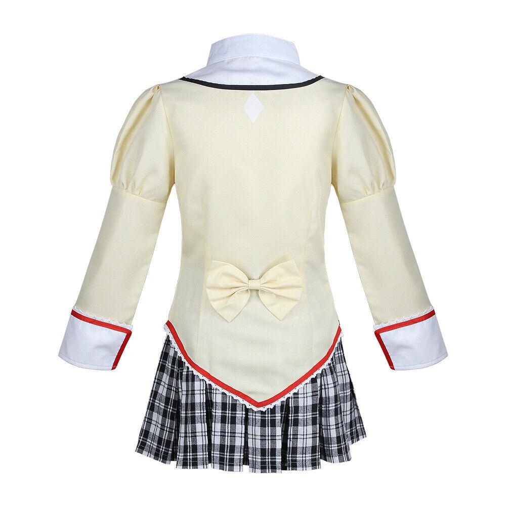 Mami Cosplay Dress Outfits Anime Puella Magi Madoka Magica Cosplay Costume Top Sock Yellow Wig Woman Party Set