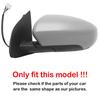 For Nissan Qashqai 2007-2013 Car Sticker Rearview Side Mirror Cover Wing Cap Exterior Door Rear View Case Trim Housing Shell