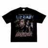 Графическая футболка Lil Baby Harder Than Ever Хлопок Трап-культура Рэп Мерч Унисекс Оверсайз Круглый вырез Уличная одежда Летние футболки